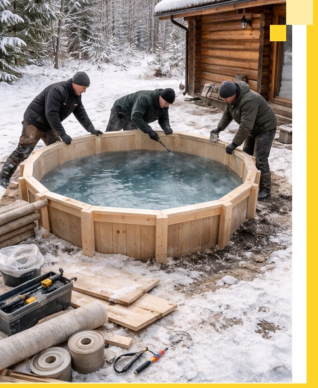 Изготовление и установка ледяных купелей под ключ в Кропоткине