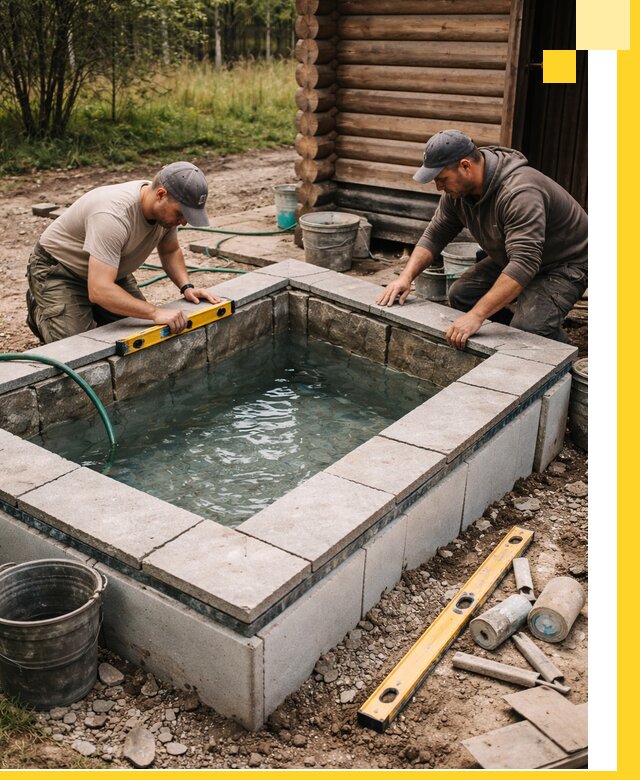 Изготовление и установка холодных купелей под ключ в Кропоткине